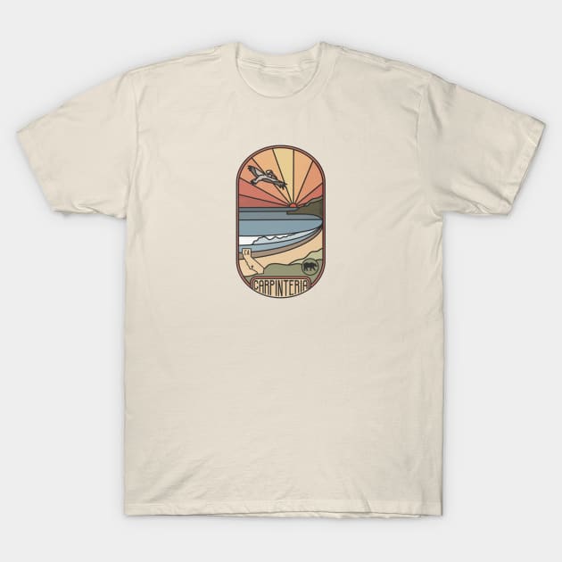 Carpinteria Beach T-Shirt by Lukeh Designs